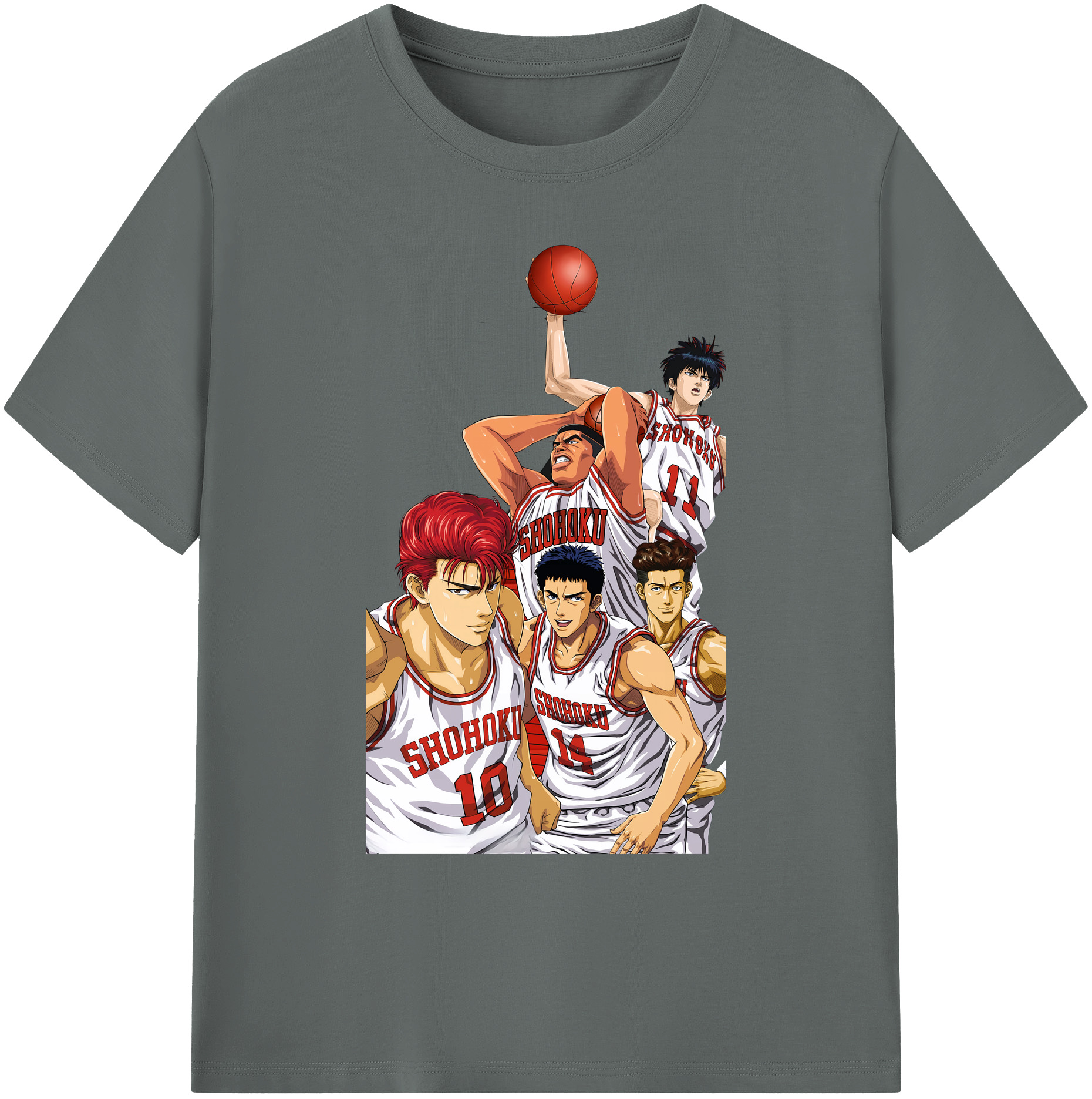 （画像用） SLAM DUNK／スラムダンク 綿100％ メンズ半袖Tシャツ｜肌触りやわらか＆通気性